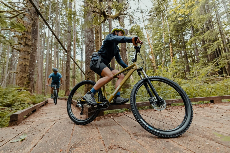 man trail riding