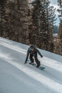 Snowboarding trails in Copper Mountain