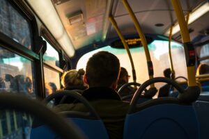 passengers inside bus